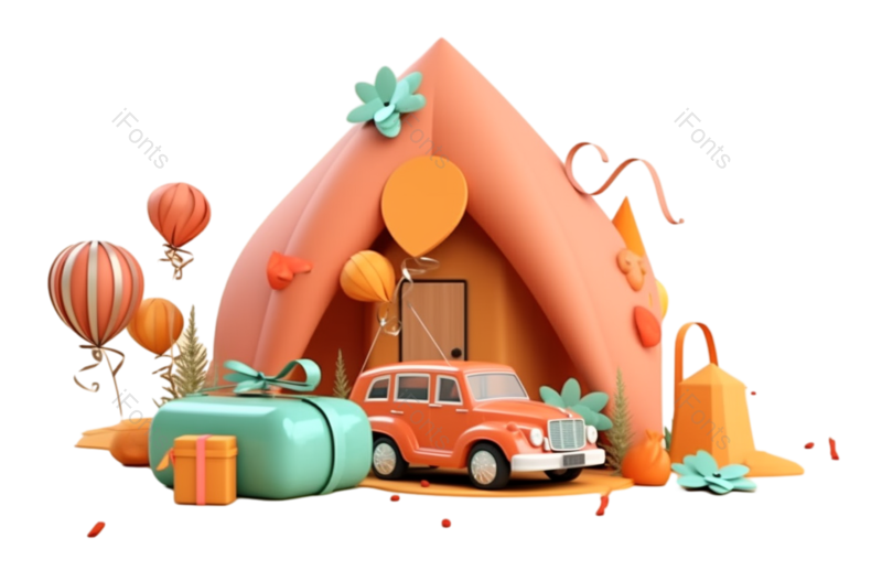 五彩纸屑图片,可爱风元素,动画PNG,汽车免抠素材